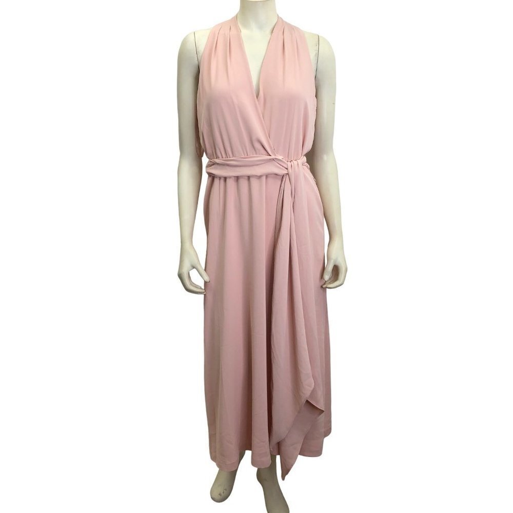 $175 LAUREN Ralph Lauren Georgette Halter Dress size 6 New with tag - Picture 6 of 15